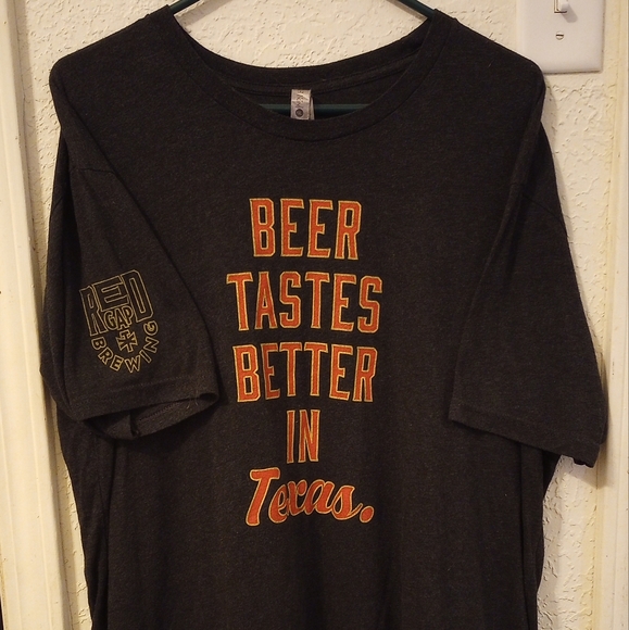 🐮 🐄 Men's Big and Tall Beer Is Better In Texas Short Sleeve T-Shirt - Picture 3 of 7